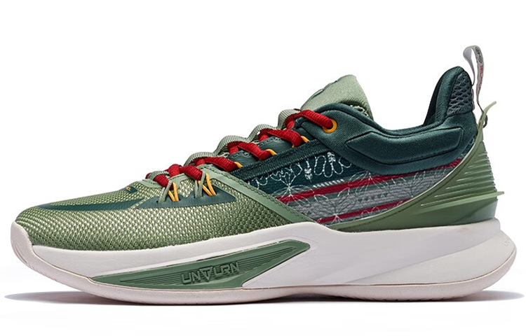 361° Restraint 3 Basketball Shoes Men Low-Top Green/White