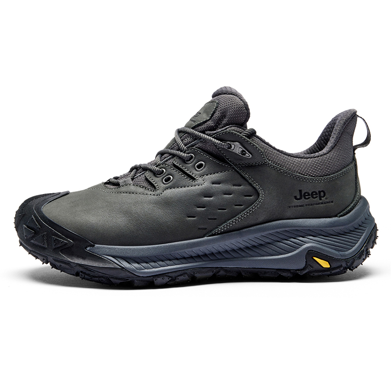 Jeep Anti-Slip And Wear-Resistant Coverage Low-Top Outdoor Shoes Men's Gray