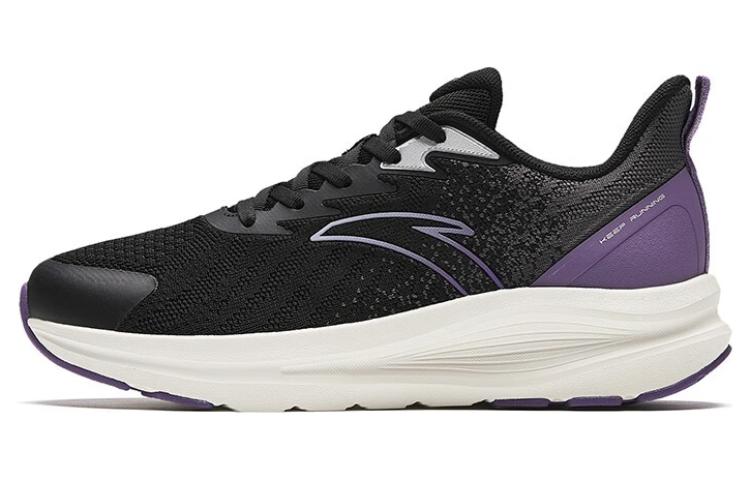 Anta Cloud Journey Wear-Resistant Low-Top Running Shoes Women's Black Purple