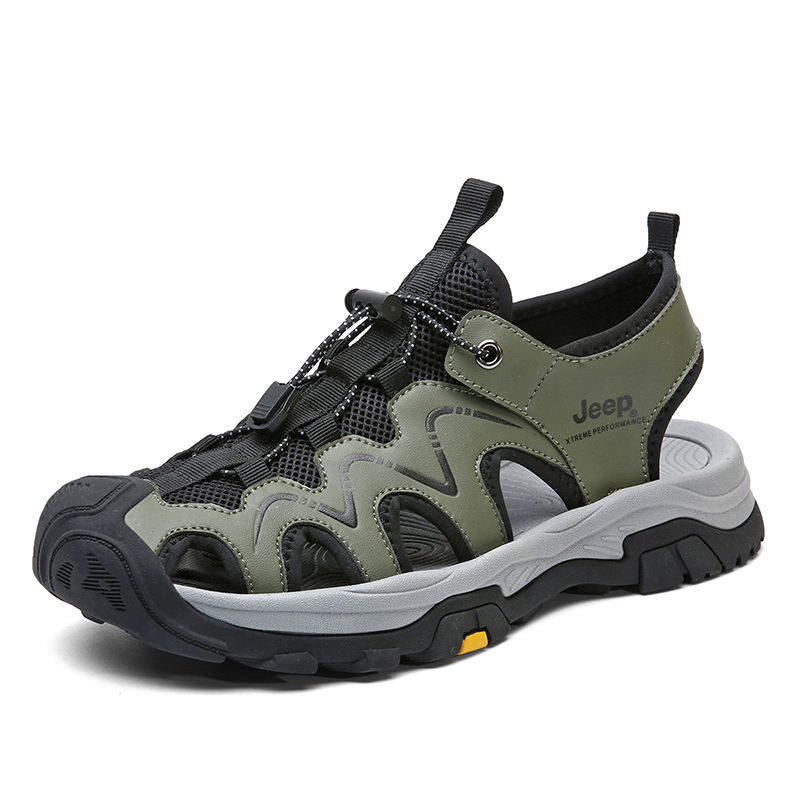 Jeep River Trekking Shoes Men Black Green