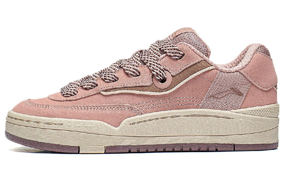 LiNing GOS 2000 Wear-Resistant Low-Top Skateboard Shoes Women's Pink