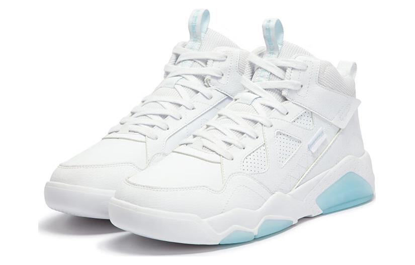361° Slip Resistant Cushioning High Top Skateboard Shoes Men's White Blue