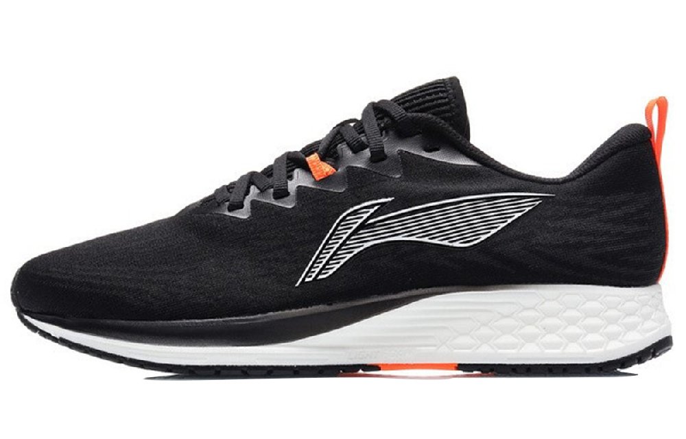 LiNing Red Hare 4 Low Top Running Shoes Men's Black White Orange