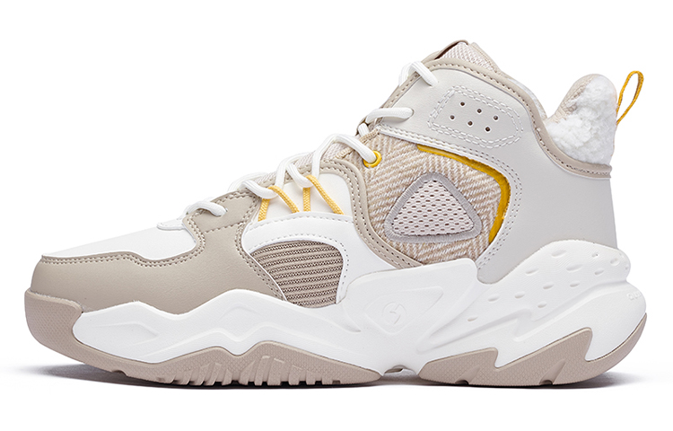 361° Slip Resistant, Abrasion Resistant, Thermal Mid Top Sports Casual Shoes Women's White Brown