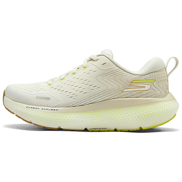 Skechers WOMEN'S GO Series Cushioned Slip-Resistant Support Low-Top Running Shoes Women's Deep Ivory
