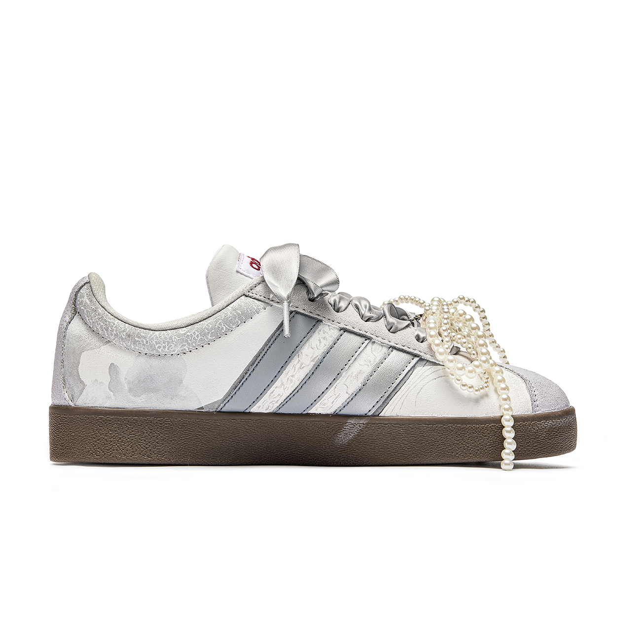 Adidas Neo VL Court Lifestyle Silver Bud Cushioning Low Top Skateboard Shoes Unisex Gray Brown купить в интернет-магазине Yoocart с быстрой доставкой по России.