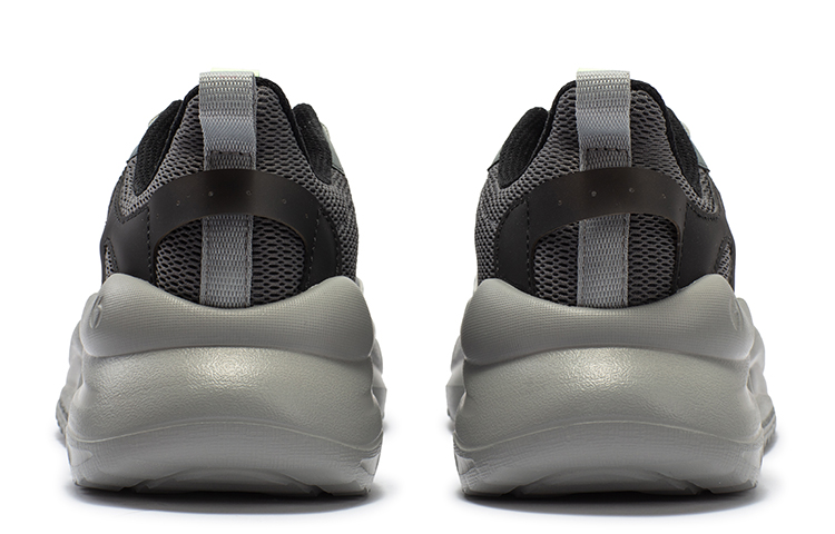 361° Yunshu 3 Shock Absorbers With Slip Resistant And Abrasion Resistant Properties Low Top Casual Shoes Men's Gray