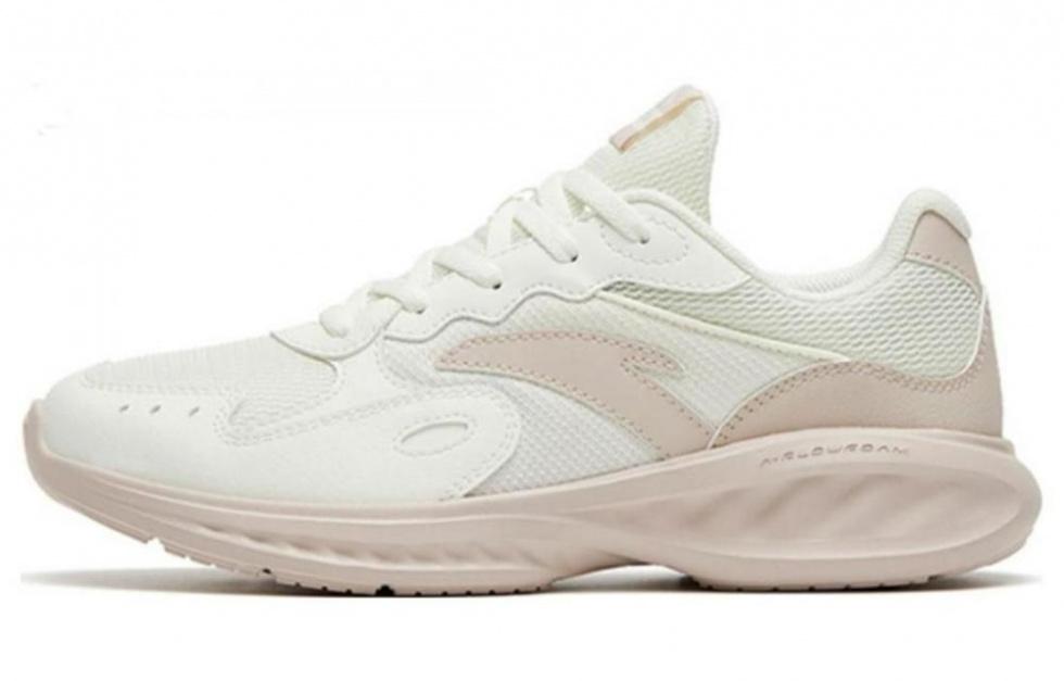 Anta Nebula Cushioning, Slip Resistant, And Abrasion Resistant Low Top Running Shoes Women's White Gray