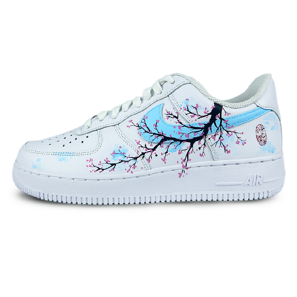 Nike Air Force 1 Cherry Blossom Light Dream Abrasion Resistant Low Top Skateboard Shoes Men's White