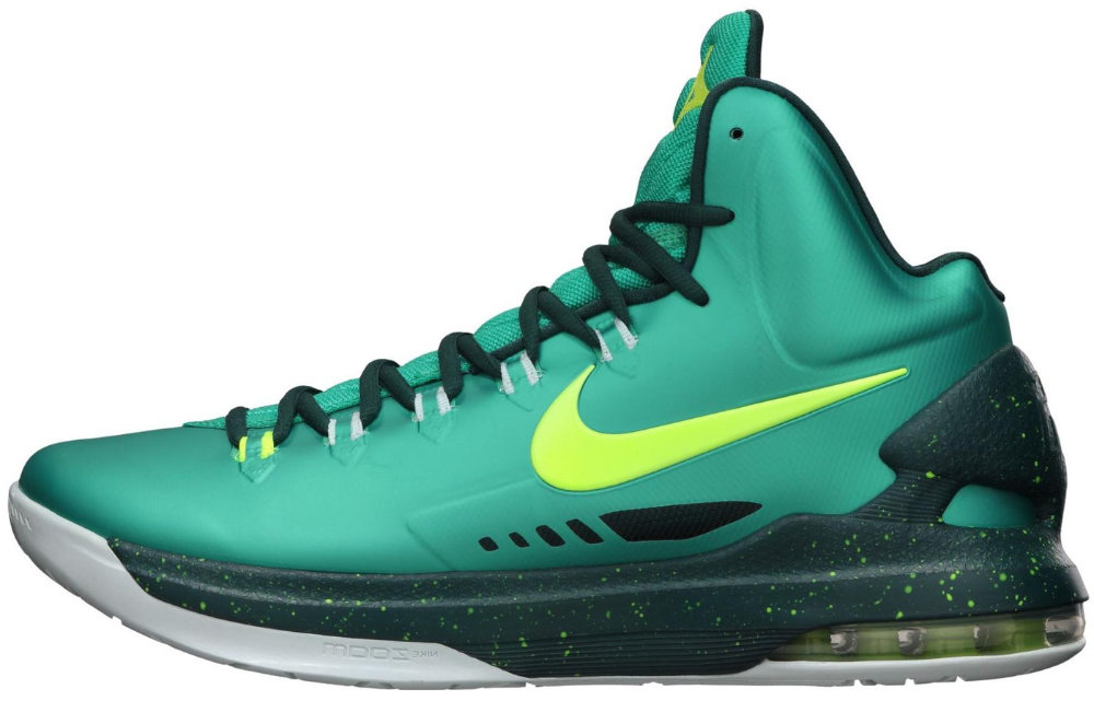 Nike KD 5 Hulk Cushioning Slip Resistant High Top Basketball Shoes Men's Cyan