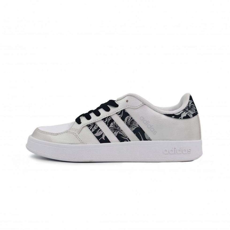 Adidas Neo Breaknet Low Top Skateboard Shoes Women's Silver White Black
