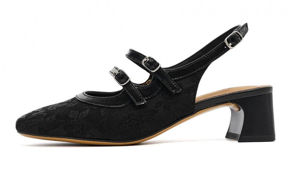 EBLAN Chunky Heel Mary Jane Shoes Women's