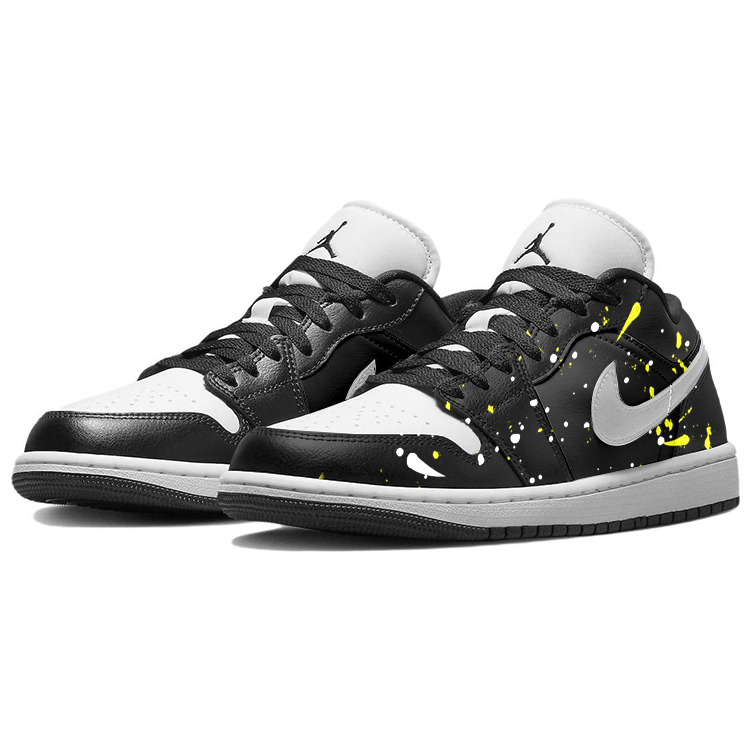 Jordan Air Jordan 1 Anti-Slip Wear-Resistant Low-Top Vintage Basketball Shoes Women's Black White купить в интернет-магазине Yoocart с быстрой доставкой по России.