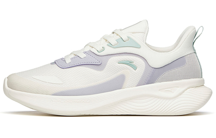 Anta Running Collection Cushioning Anti-Slip And Wear-Resistant Low-Top Running Shoes Women's White Purple