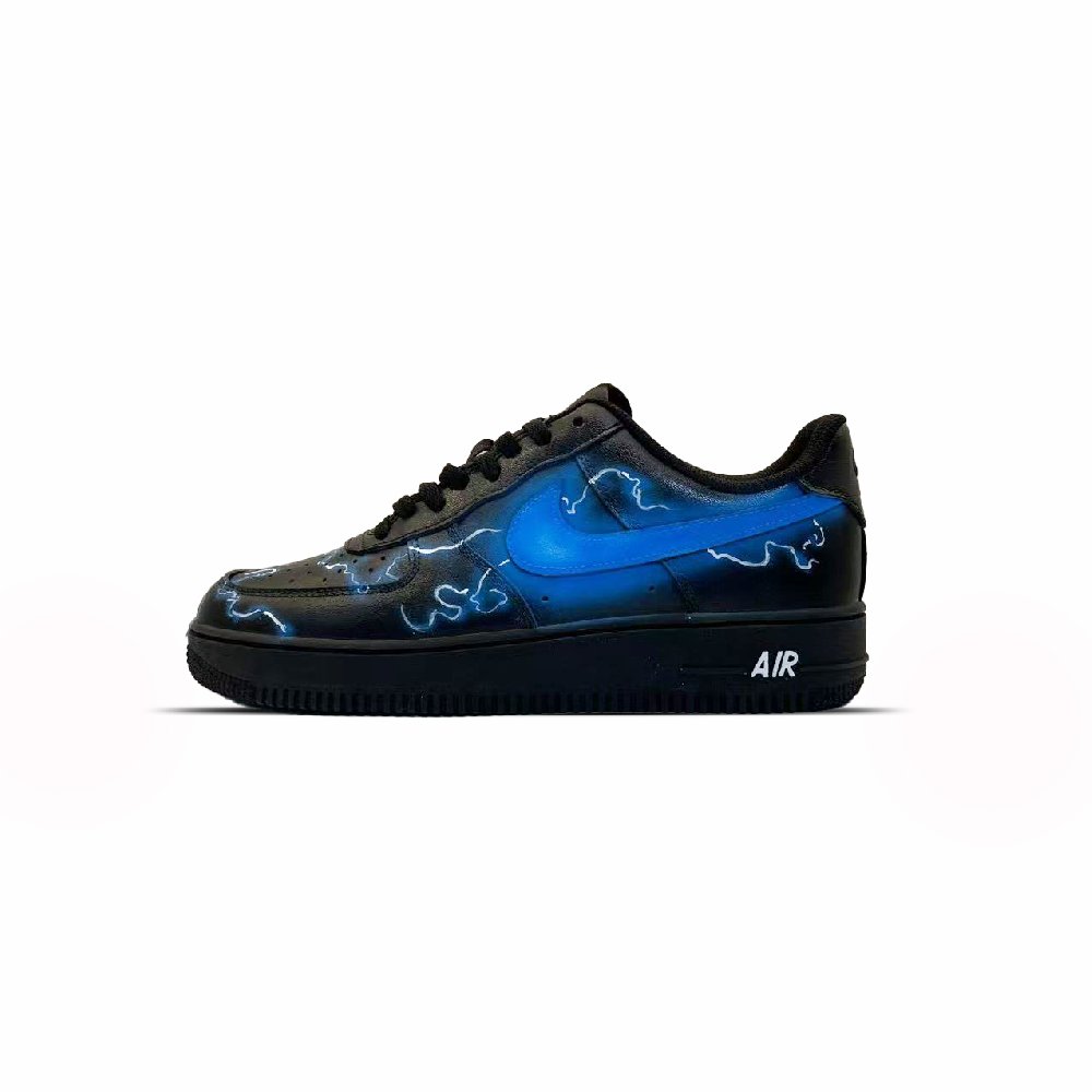 Nike Air Force 1 Slip-Resistant Cushioning Abrasion-Resistant Low-Top Skateboard Shoes Unisex Black
