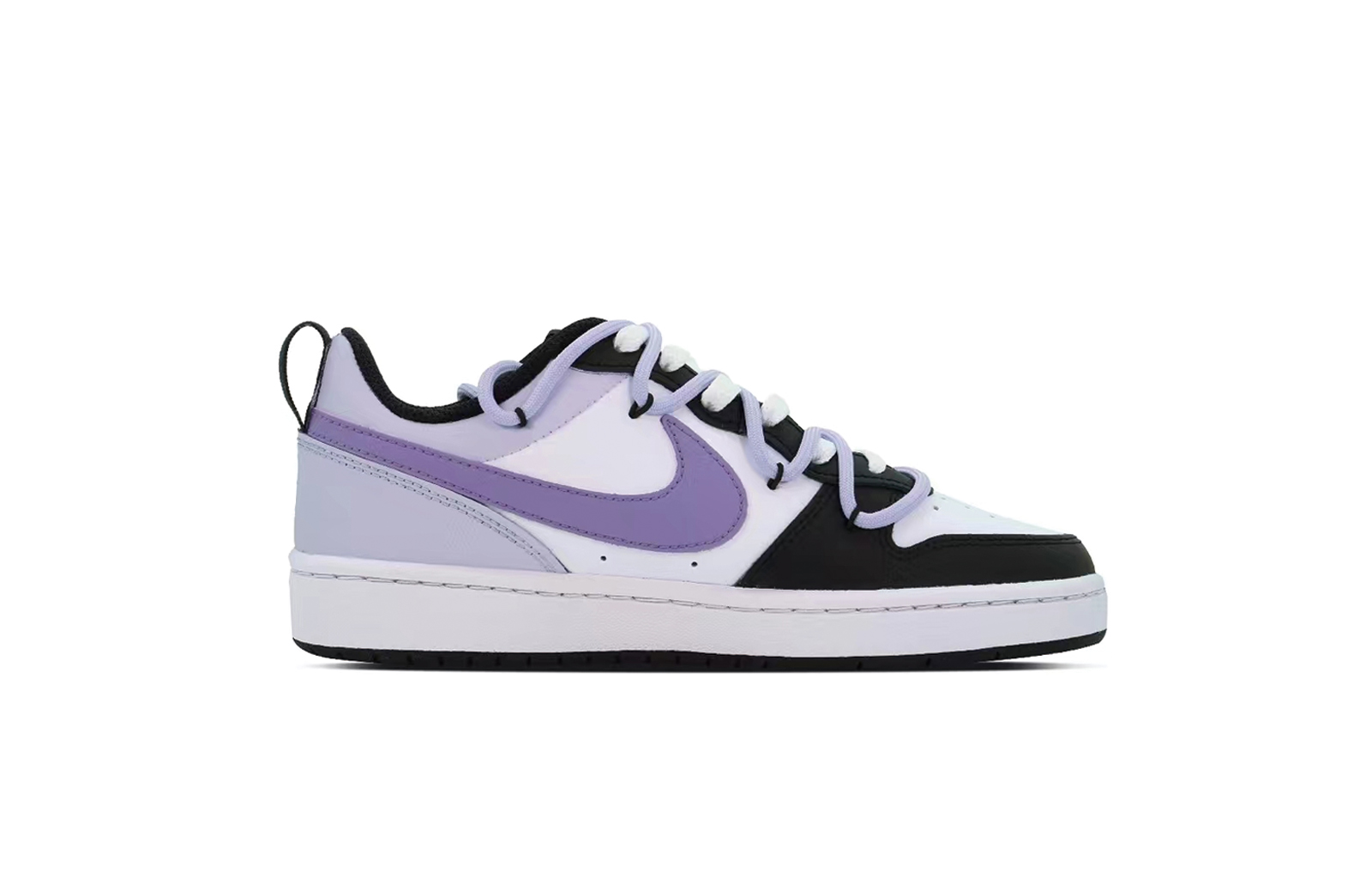 Nike Court Borough Puppy Fragment Low-Top Skateboard Shoes GS Black White Purple купить в интернет-магазине Yoocart с быстрой доставкой по России.