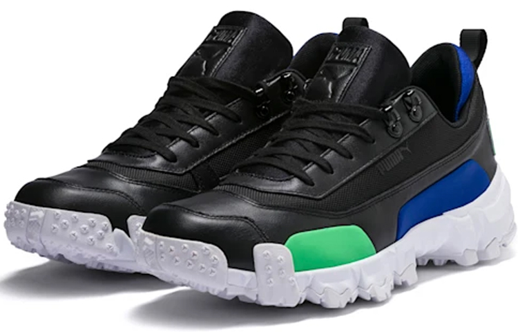 PUMA Trailfox Leather Black Green Blue купить в интернет-магазине Yoocart с быстрой доставкой по России.