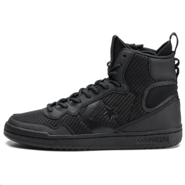 Converse Fastbreak Hi Anti-Slip Wear-Resistant High-Top Skateboard Shoes Unisex Black
