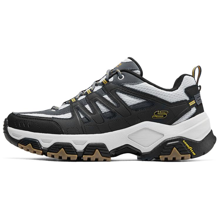 Skechers OUTDOOR Anti-Slip Wear-Resistant Low-Top Trekking Shoes Men's Light Gray