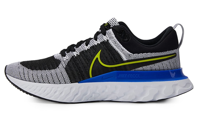 Nike React Infinity Run Flyknit 2 Black White Racer Blue Cyber