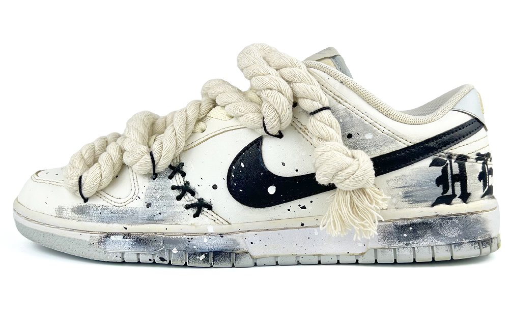 Nike Dunk Low-Top Skateboard Shoes Men's Ecru