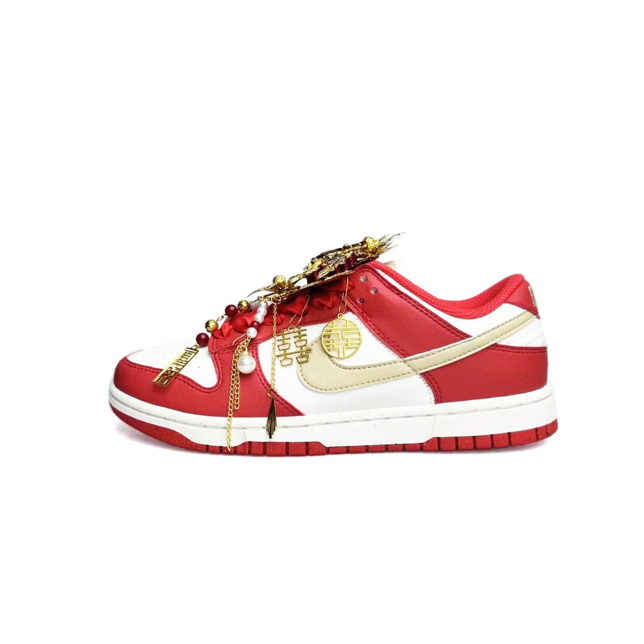 Nike Dunk Low Next Nature Love Forever, Auspicious Dragon And Phoenix Low top Skateboard Shoes Women's