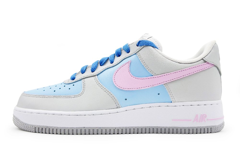 Nike Air Force 1 Abrasion Resistant Low Top Skateboard Shoes Men's Gray