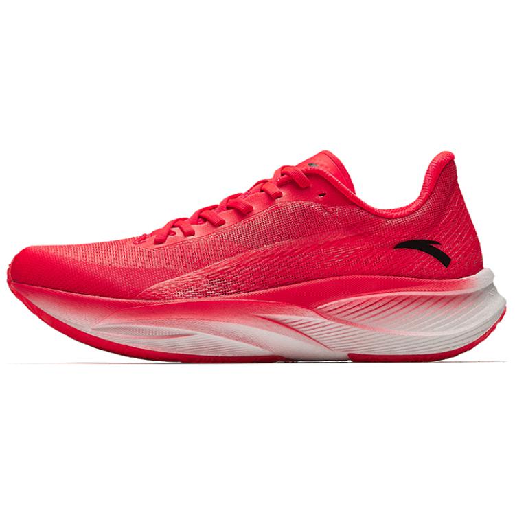 Anta Cushioning Wear Resistant Low Top Marathon Running Shoes Men's Red