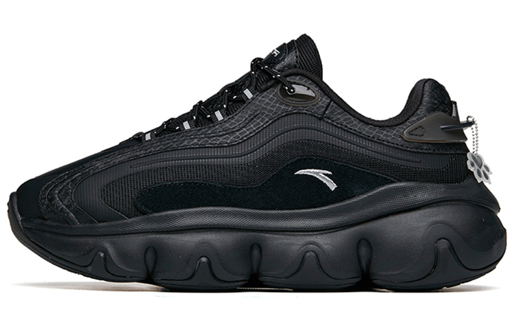 Anta Life Collection Cushioning Anti-Slip And Wear-Resistant Low-Top Chunky Sneakers Women's Black
