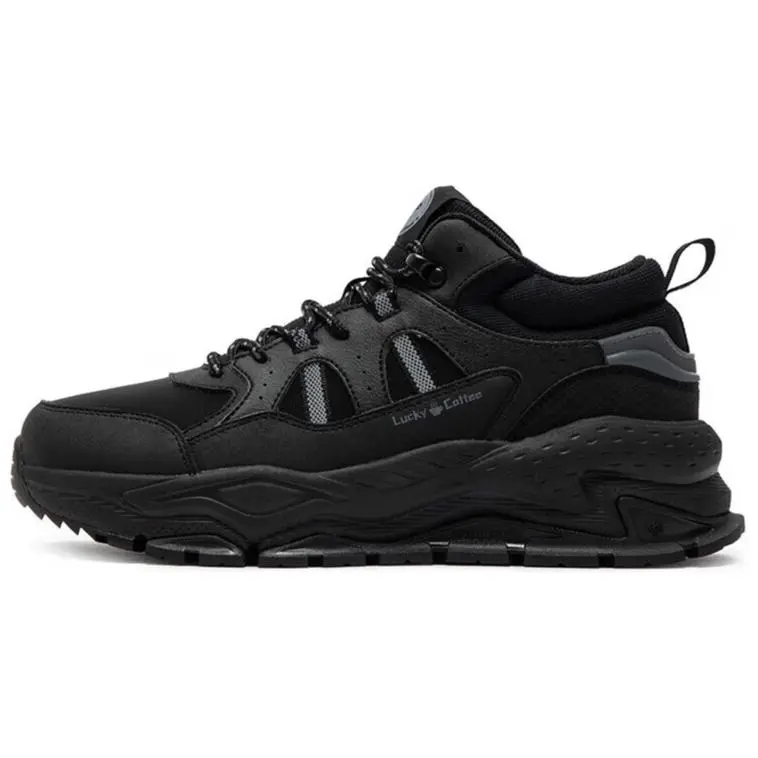361° Wear-Resistant Slip-Resistant Mid-Top Casual Shoes Men's Obsidian Black купить в интернет-магазине Yoocart с быстрой доставкой по России.