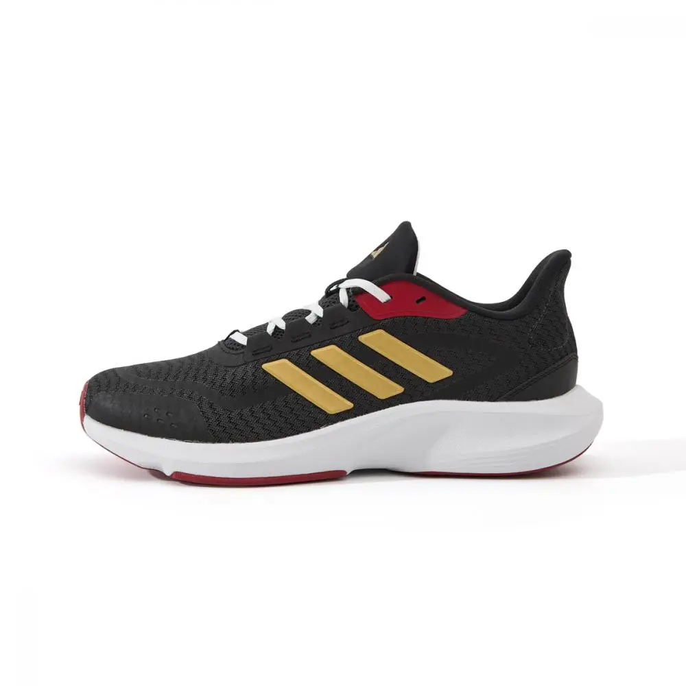 Adidas All Day Essential Anti Slip Wear Resistant Low Top Running Shoes Unisex Black Gold