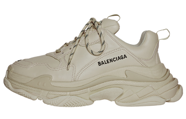 Balenciaga Triple S Beige Faux Leather