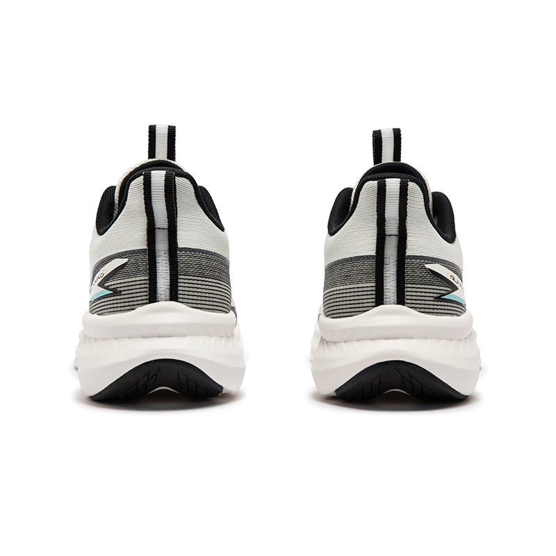 361° Abrasion Resistant Breathable Low Top Casual Running Shoes Men's White Black