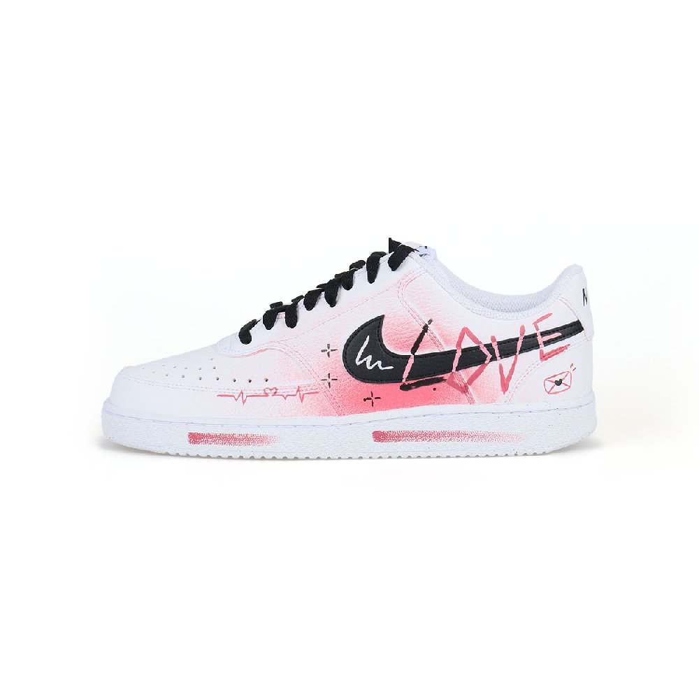 Nike Court Vision 1 Low-Top Skateboard Shoes Men's Pink