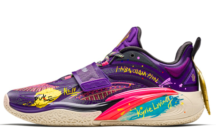 Anta KAI 1 Cushioning Anti-Slip And Wear-Resistant High-Top Basketball Shoes Men's Purple Pink