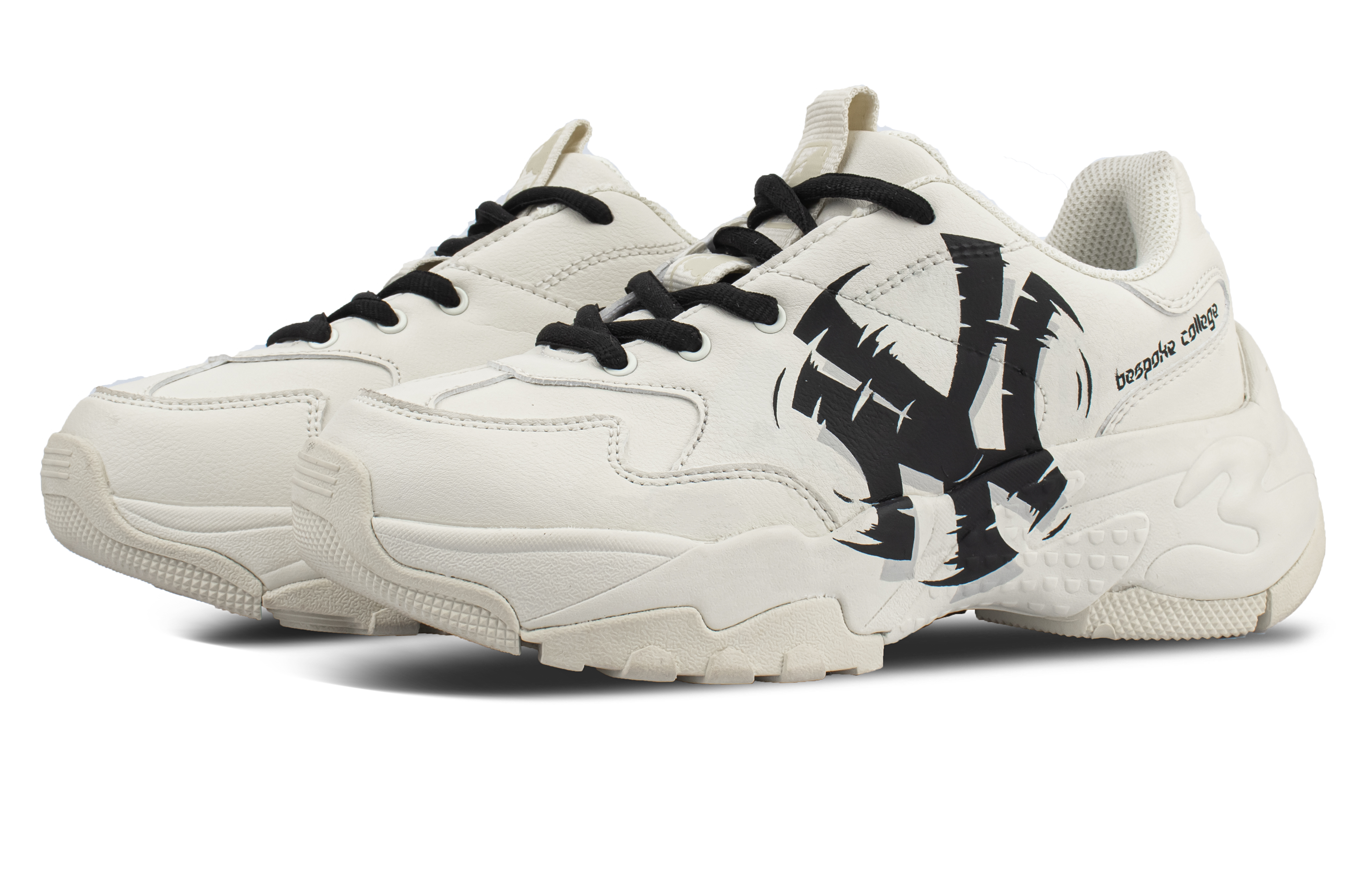 MLB Big Ball Chunky Low Top Chunky Sneakers Unisex Ecru