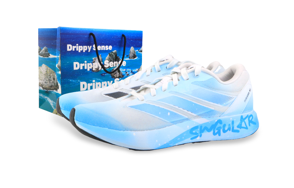 Adidas Duramo RC Slip Resistant, Abrasion Resistant, Breathable Low Top Running Shoes Unisex Blue White