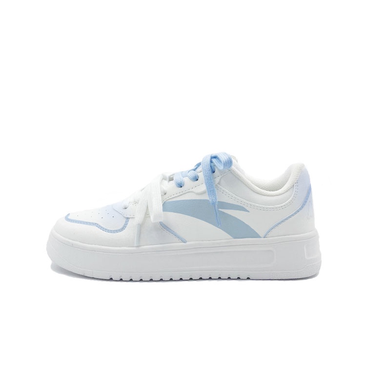 Anta Relaxed Anti Slip Wear Resistant Low Top Skateboard Shoes Unisex Blue