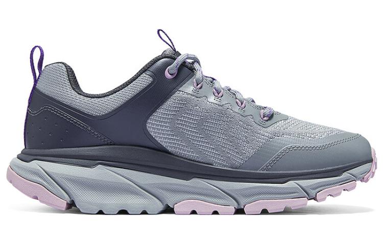 Skechers Wear-resistant And Lightweight Low-Top Casual Shoes Women's Gray Purple