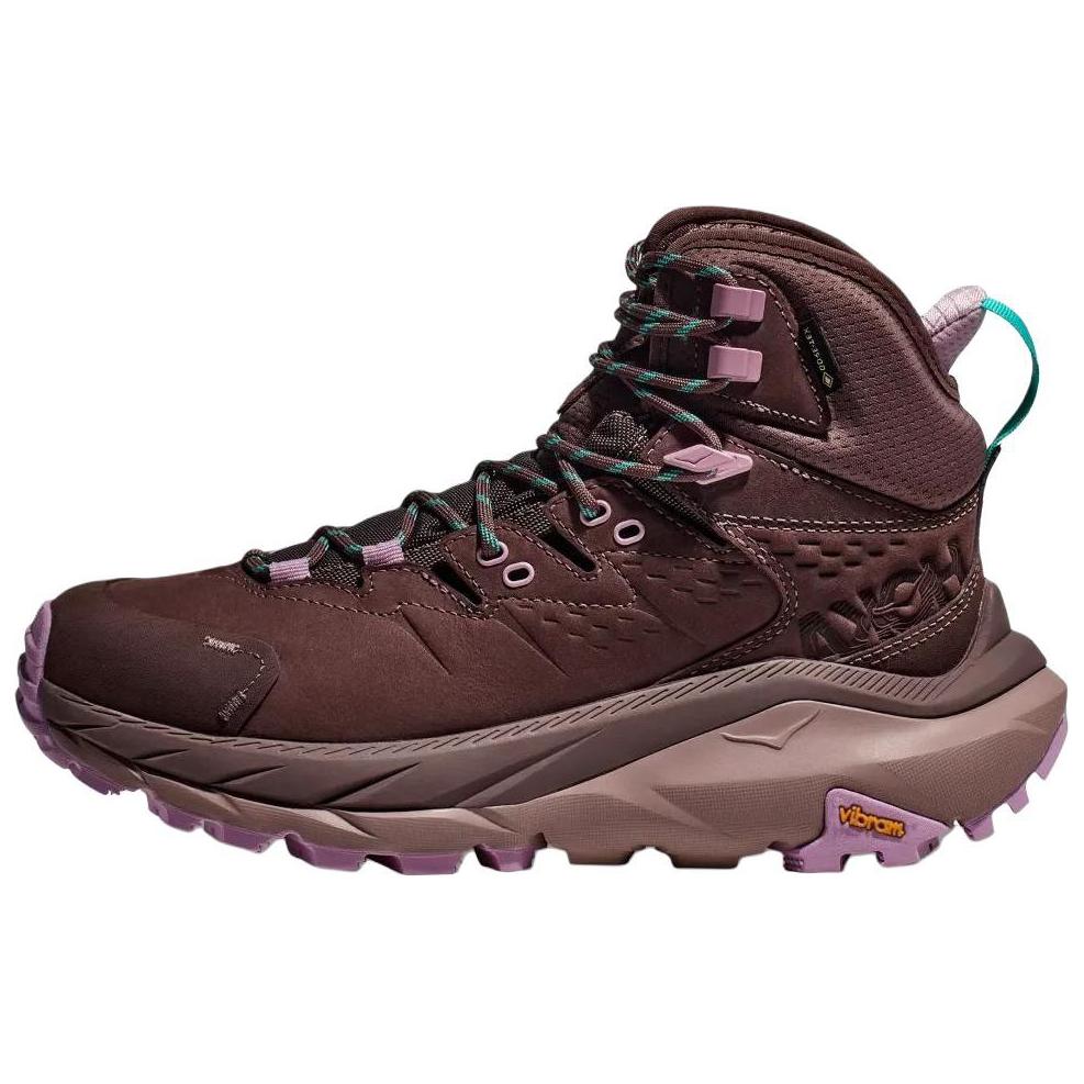 HOKA ONE ONE Kaha 2 Anti-Slip Wear-Resistant High-Top Trekking Shoes Women's Umber
