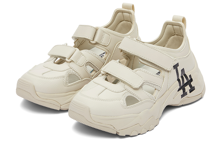 MLB Sandal Chunky Mask Breathable River Trekking Shoes Unisex Beige