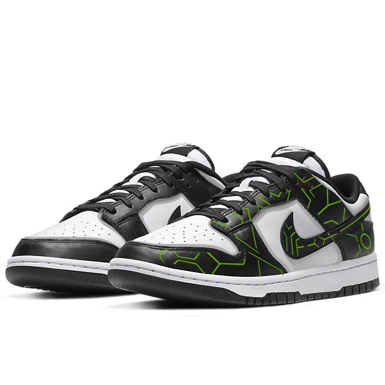 Nike Dunk Irregular Shape Anti-Slip And Wear-Resistant Breathable Low-Top Skateboard Shoes GS Black White купить в интернет-магазине Yoocart с быстрой доставкой по России.