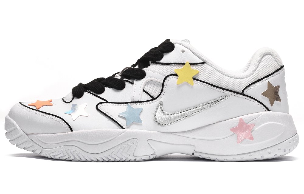 Nike Court Lite 2 Low Top Tennis Shoes Women's Black White