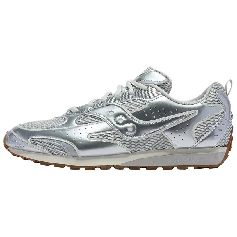 Saucony Trainer 80 Slip Resistant Low top Casual Shoes Unisex Silver