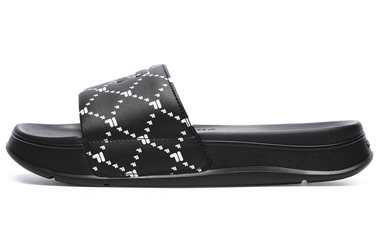 FILA FUSION Como Slippers 'Black White' Women's