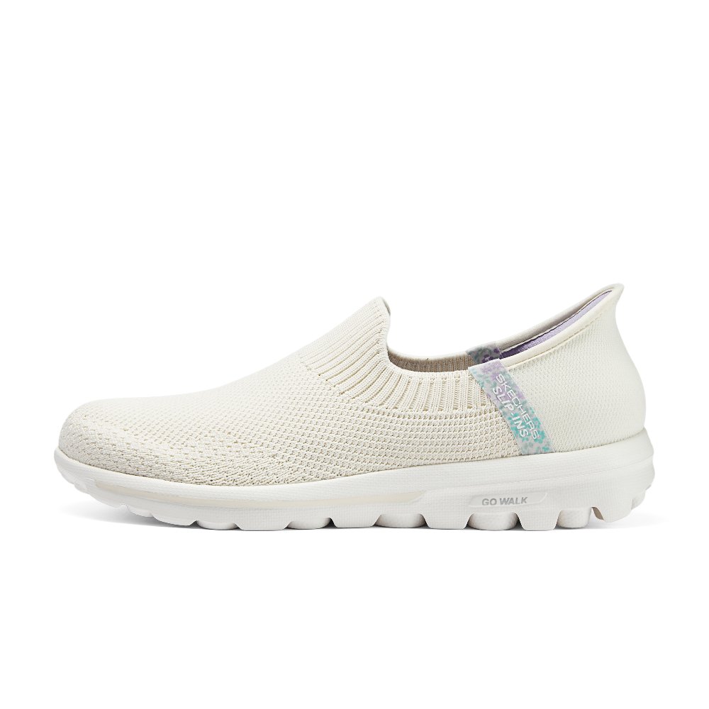 Skechers Cushioning Breathable Rebound Low-Top Casual Shoes Women's White