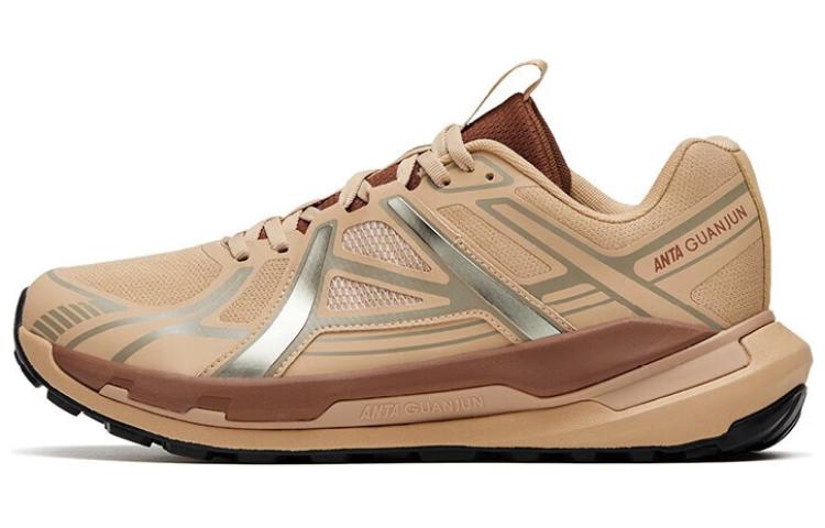 Anta Anti-Slip Wear-Resistant Low-Top Running Shoes Men's Tan