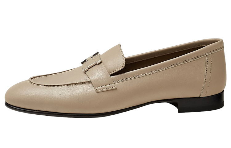 HERMES Paris Stylish Skateboarding Shoes Women's Beige