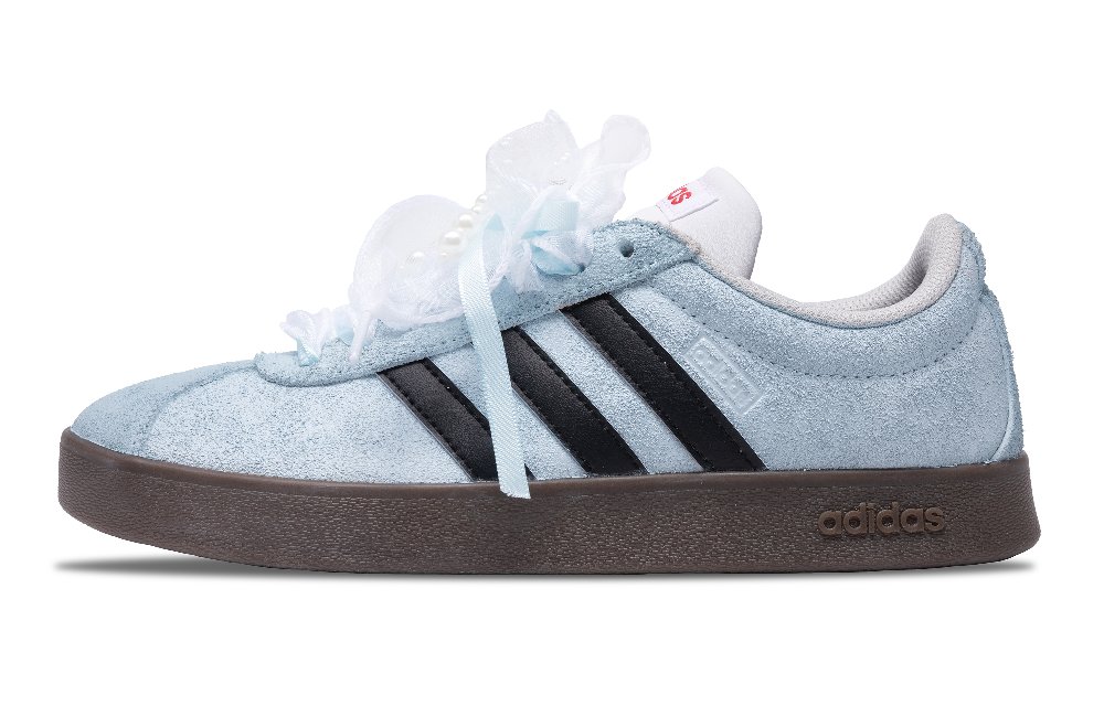 Adidas Neo Slip Resistant Shock Absorbers With Abrasion Resistant Properties Low Top Skateboard Shoes Unisex Blue