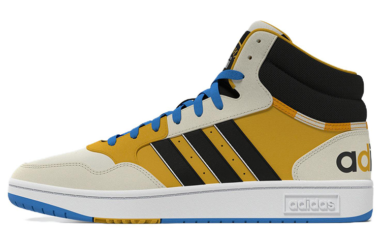 Adidas Neo Hoops 3.0 Mid 'Creamwhite Yellow Blue'